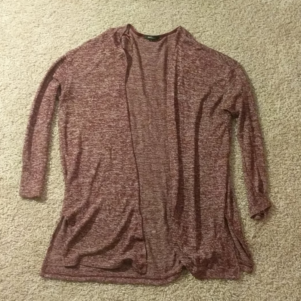 Maroon cardigan